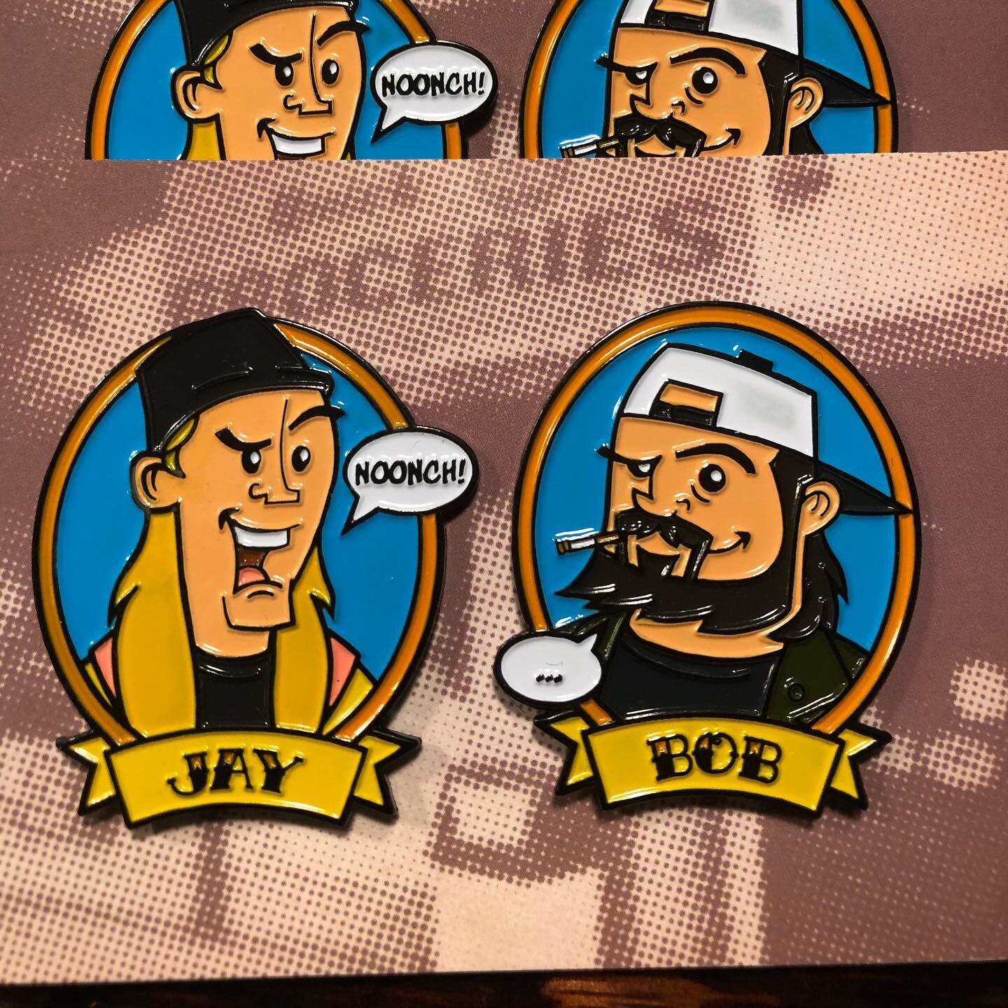 Clerks was released 26 years ago today.  Only 11 more years until the 37th anniversary. I created these pins for @galleries1988 Still available from the gallery or from my Etsy shop; link in bio.