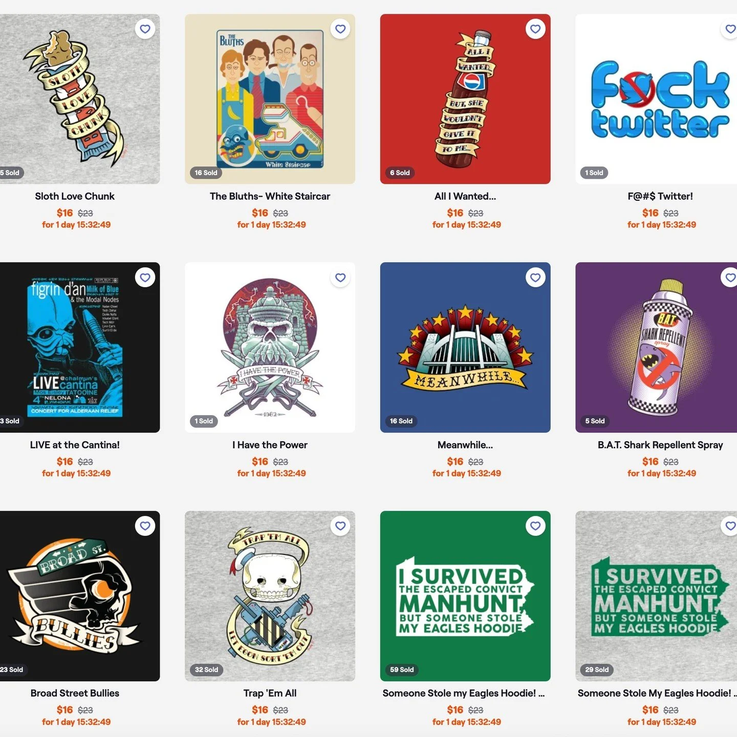 Hey Folks! My designs are currently on sale over at @teepublic for the next 15 hours or so. T-shirts, hats, hoodies, and more! Link in bio #tshirts #popculture #teepublic #designertshirts #coolstuff