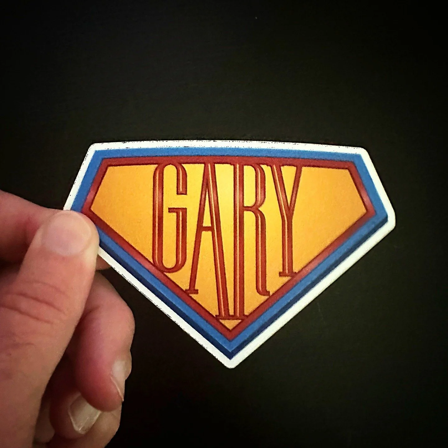 My &quot;Gary the Robot&quot; design is now available as a 4&quot; x 2.75&quot; vinyl sticker in my ETSY storefront, link in bio.
#Superman #Robot4 #garytherobot