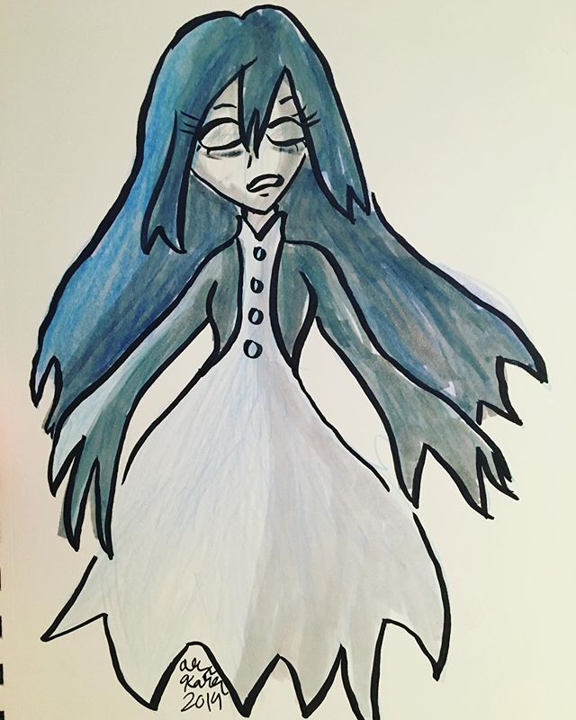 Inktober day 22: Ghost
Today I felt like trying something new, so I combined ink+colored pencils+markers
#inktober #inktober2019 #inktoberday22 #ghost #sketch