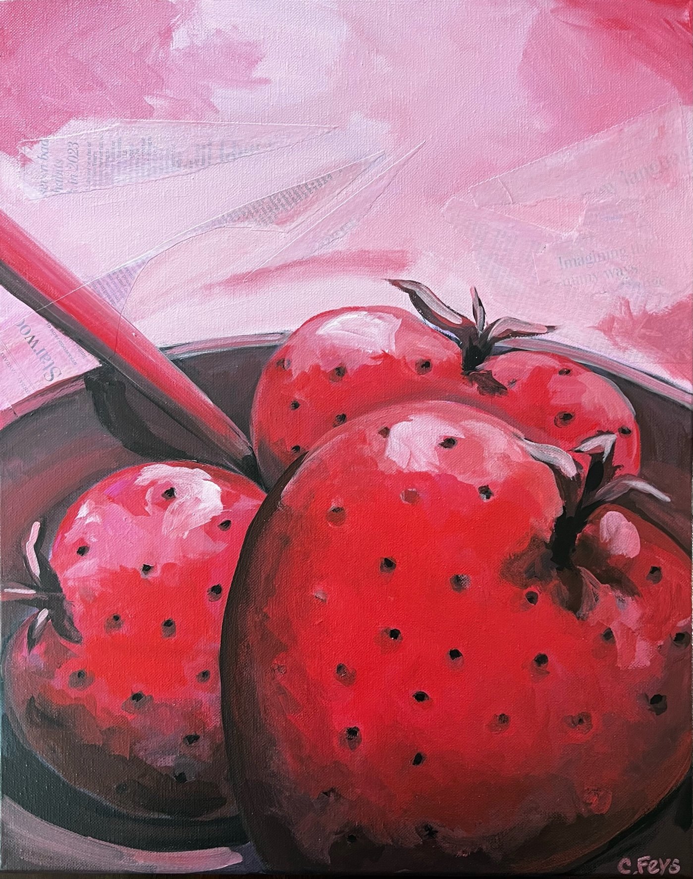 Monochromatic-A Bowl of Strawberries.jpeg