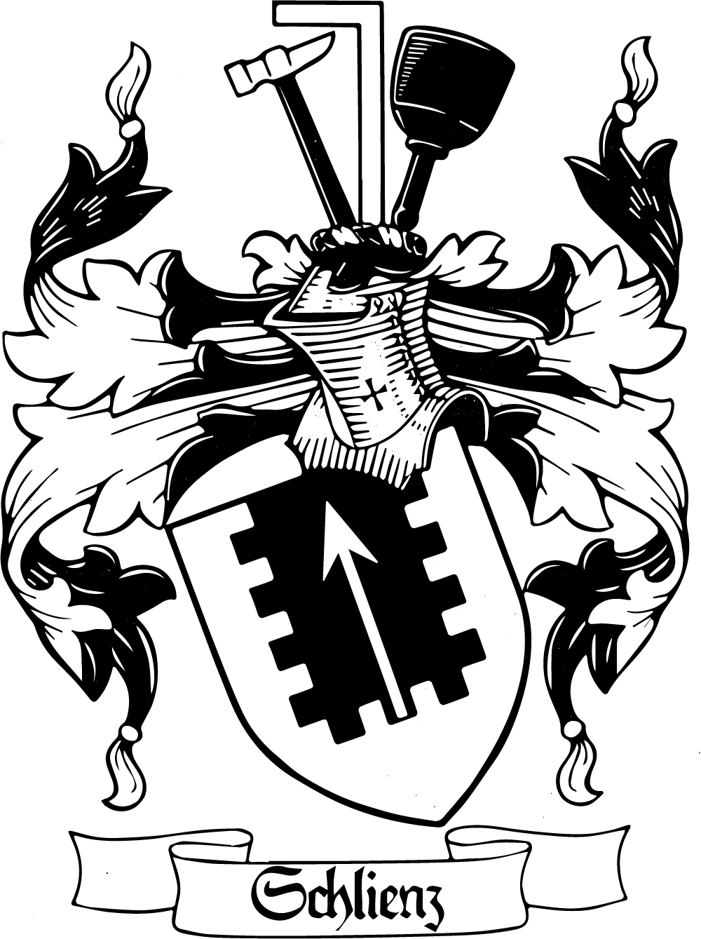 Das Wappen Schlienz aus dem Jahre 1912