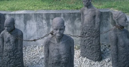 Slave market statues, Tanzania