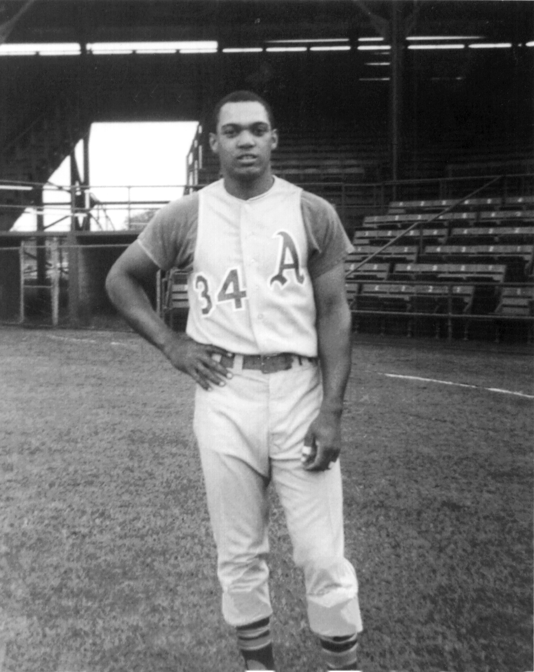 Birmingham A’s Reggie Jackson at Rickwood Field, 1967 (Buddy Coker)