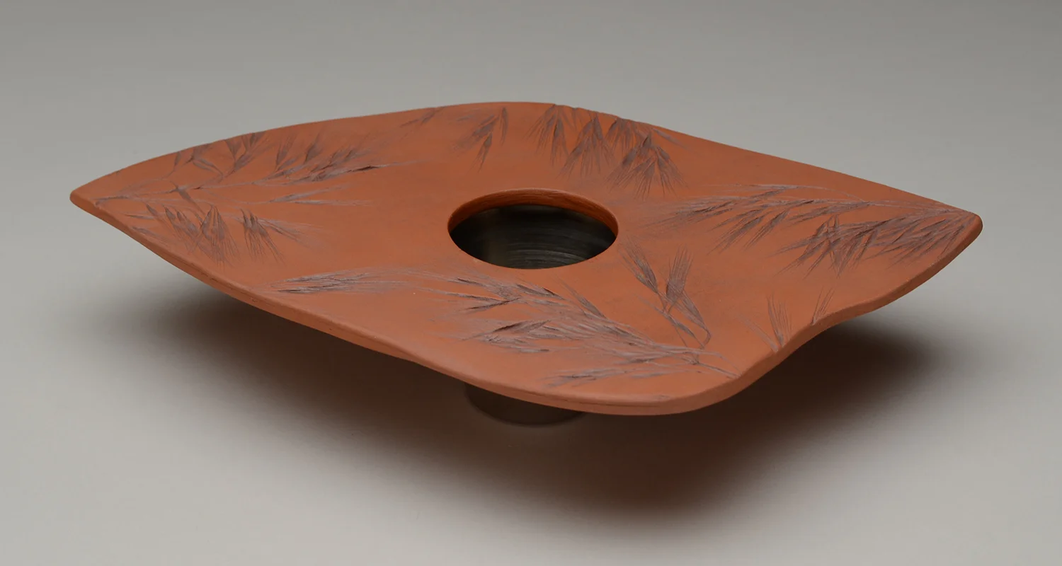Island Vase (with attached pin frog)