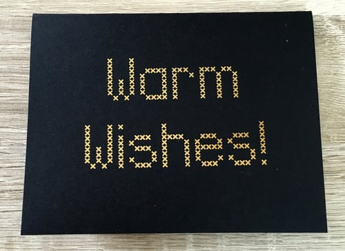 Warm Wishes // Gold Foil on Black