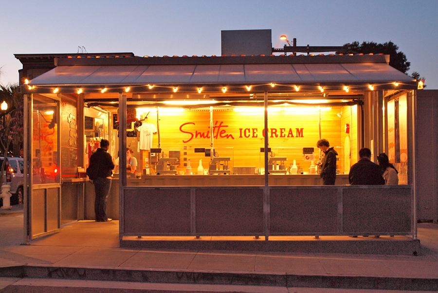 Smitten Ice Cream's first location in San Francisco. Photo courtesy Smiiten Ice Cream.