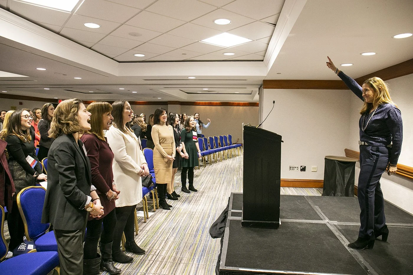 JWI has hosted   eight Women’s Leadership Conferences  , annual mentoring conferences that connect future leaders with accomplished female-identifying role models, inspire young women to speak up on issues that matter most to them, and help women fi