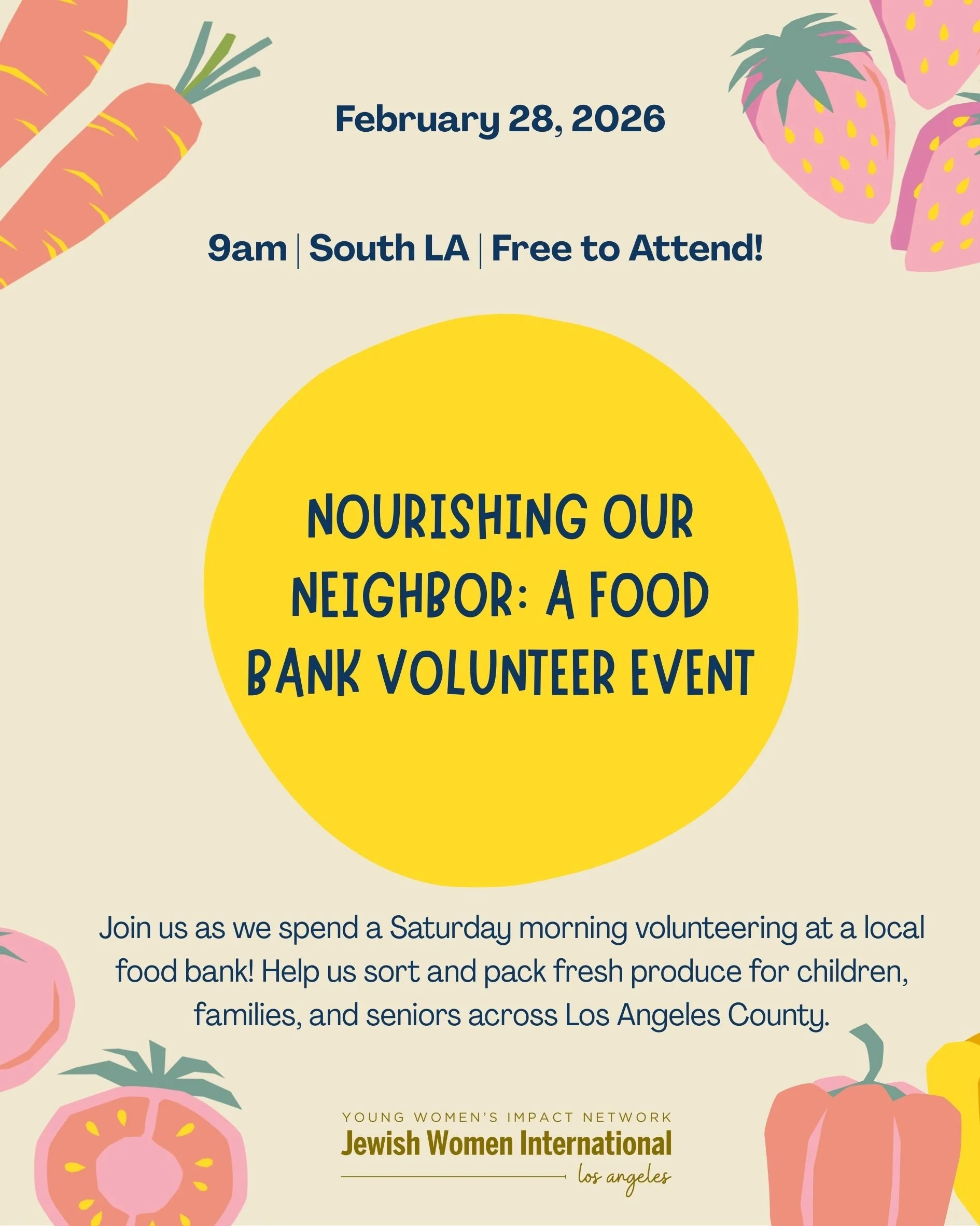YWIN LA: Nourishing Our Neighbor, A Food Bank Volunteer Event