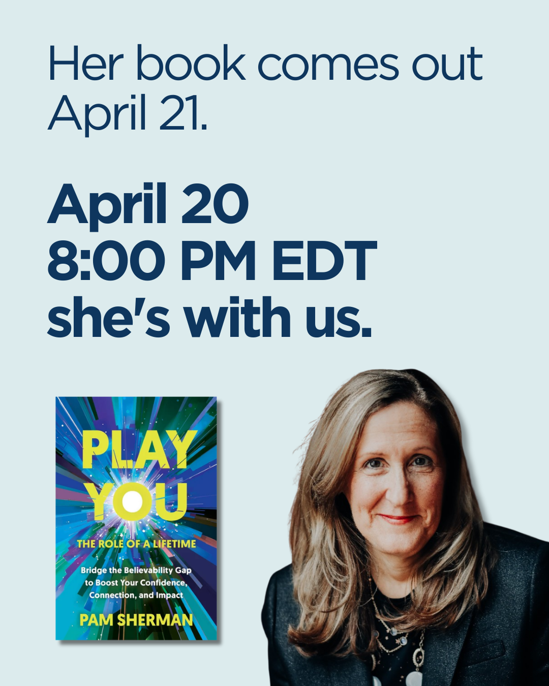 Play You: The Role of a Lifetime — A YWIN Virtual Event with Pam Sherman