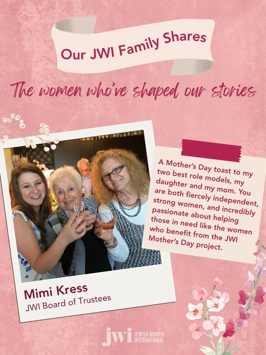 This Mother&rsquo;s Day, honor the women who have shaped your story with a JWI card that gives back. Each card helps restock the shelves of children&rsquo;s libraries in domestic violence shelters nationwide, bringing comfort, learning, and hope to w