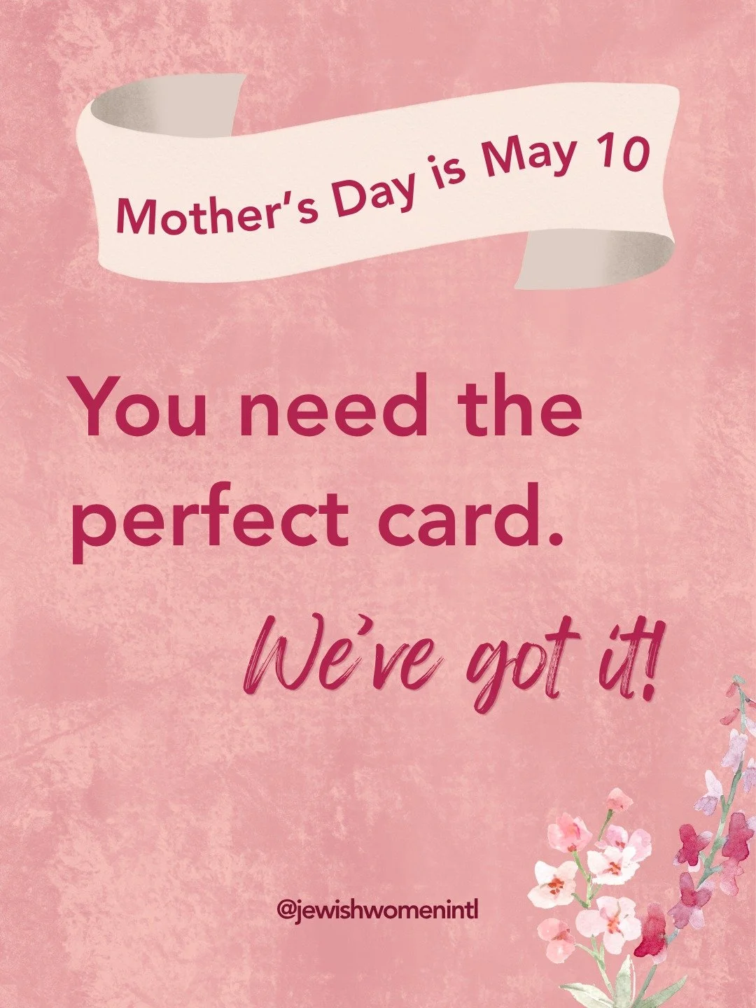 You need the perfect Mother's Day card &mdash; we've got it. 

For every $25 you give to JWI's Mother's Day Project, we'll send a beautiful card to a woman you love. Every card supports JWI's National Library Initiative, restocking the shelves of our