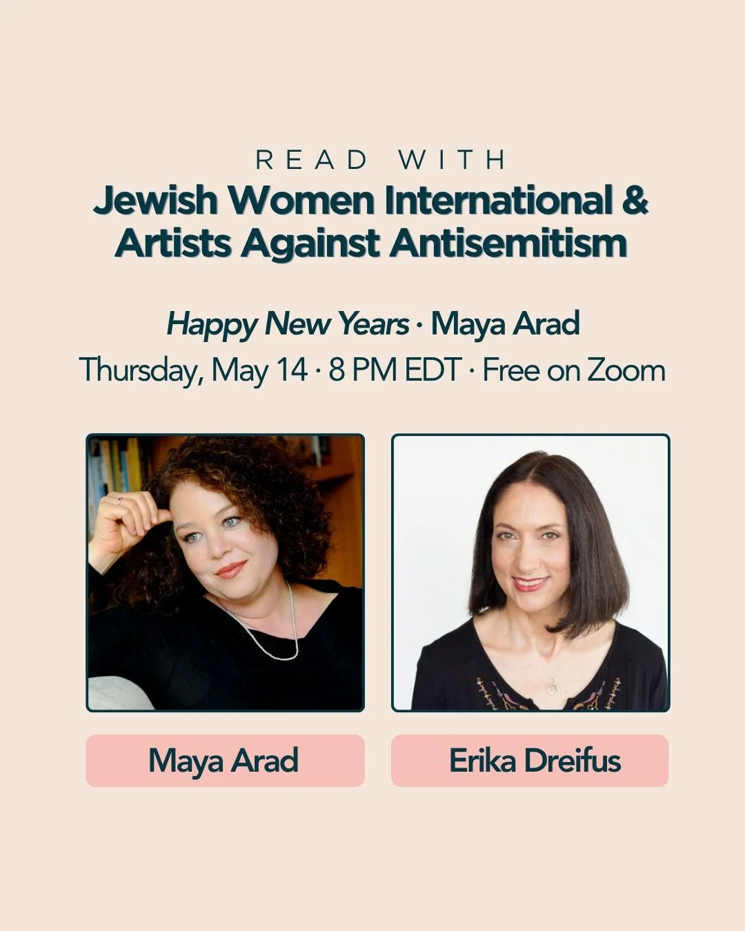 Fifty years of letters home. One woman who isn't quite telling the whole story. 
We're sitting down with Maya Arad to talk about Happy New Years, moderated by Erika Dreifus. 

May 14 &middot; 8 PM EDT &middot; Free on Zoom. Register at the link in bi