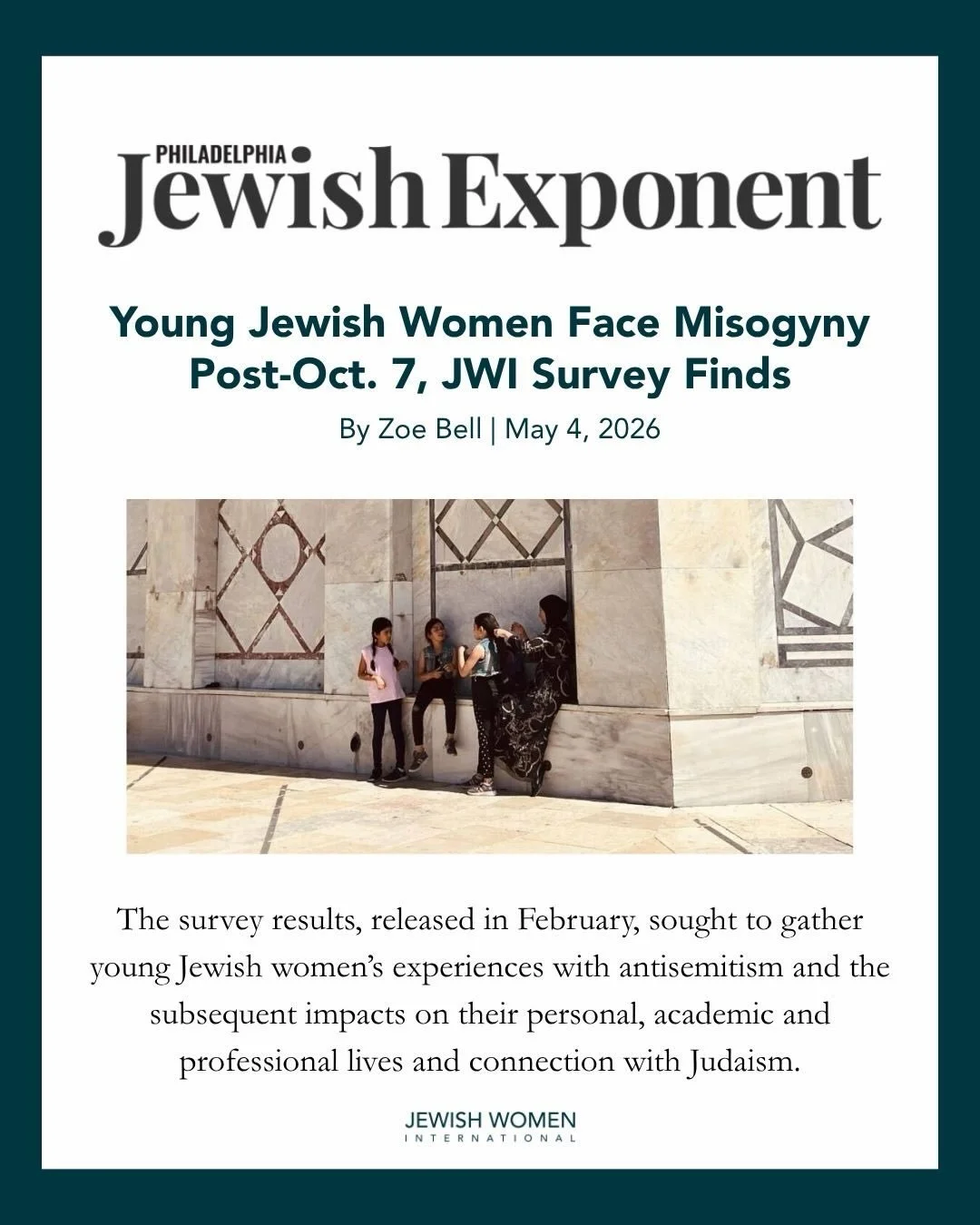 🗞️ JWI in the news! 

Thank you to @jewishexponent @jewishtimes @hoodline @sajewishreport for sharing our work. To learn more, visit www.jwi.org/survey