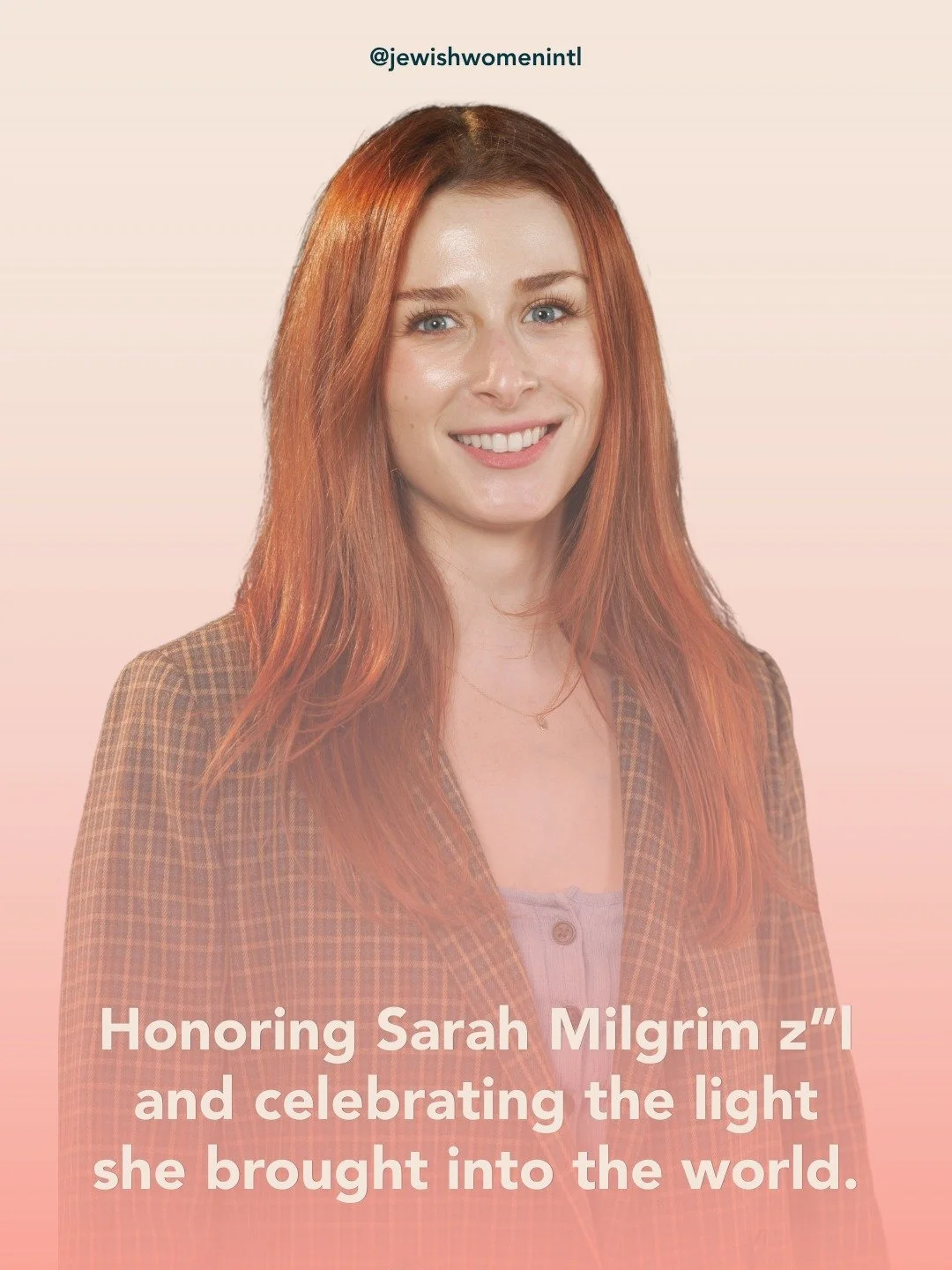 One year ago today, Sarah Milgrim z&rdquo;l and Yaron Lischinsky z&rdquo;l were murdered outside the Capital Jewish Museum in Washington, D.C., in an antisemitic terrorist attack.
 
Sarah was one of us: a beloved member of Jewish Women International&
