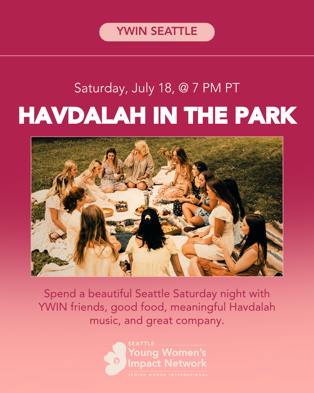 YWIN Seattle: Havdalah in the Park