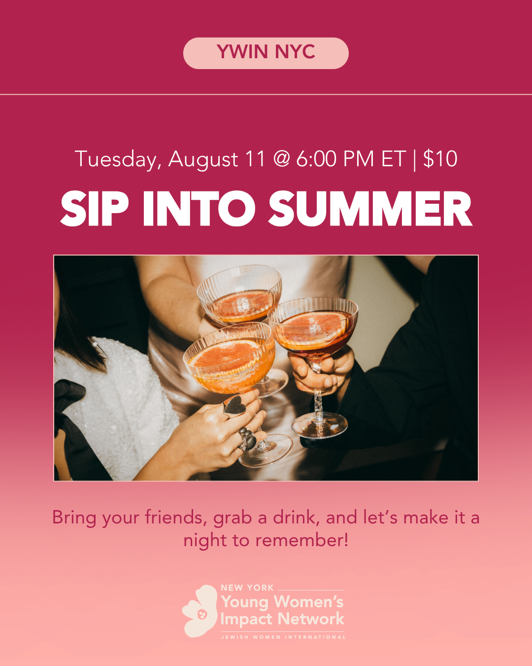 YWIN NYC: Sip Into Summer