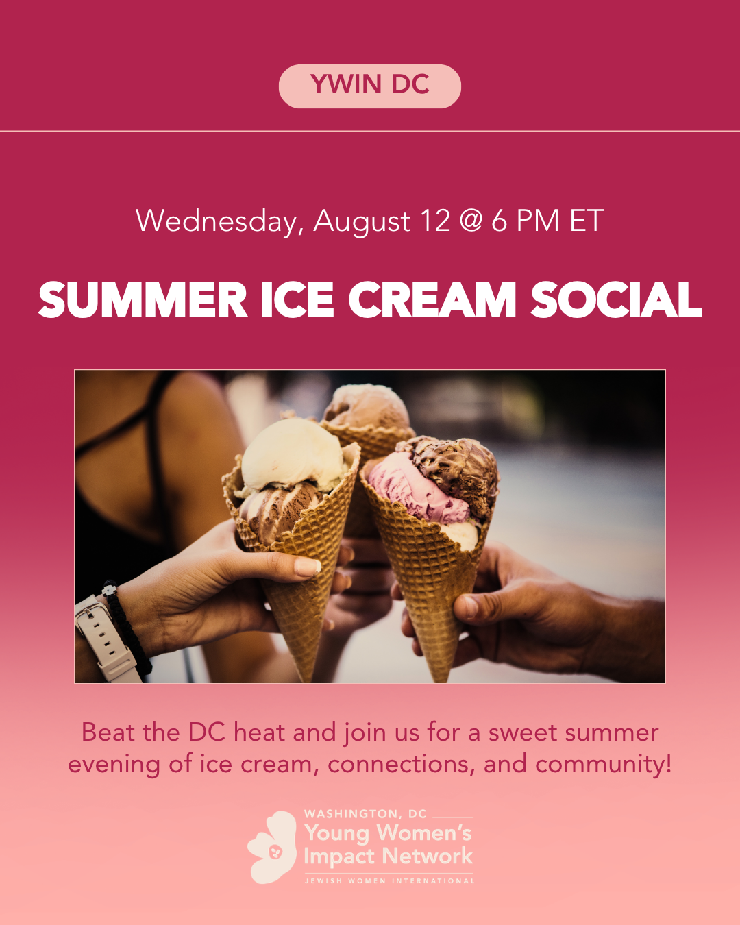 YWIN DC: Summer Ice Cream Social