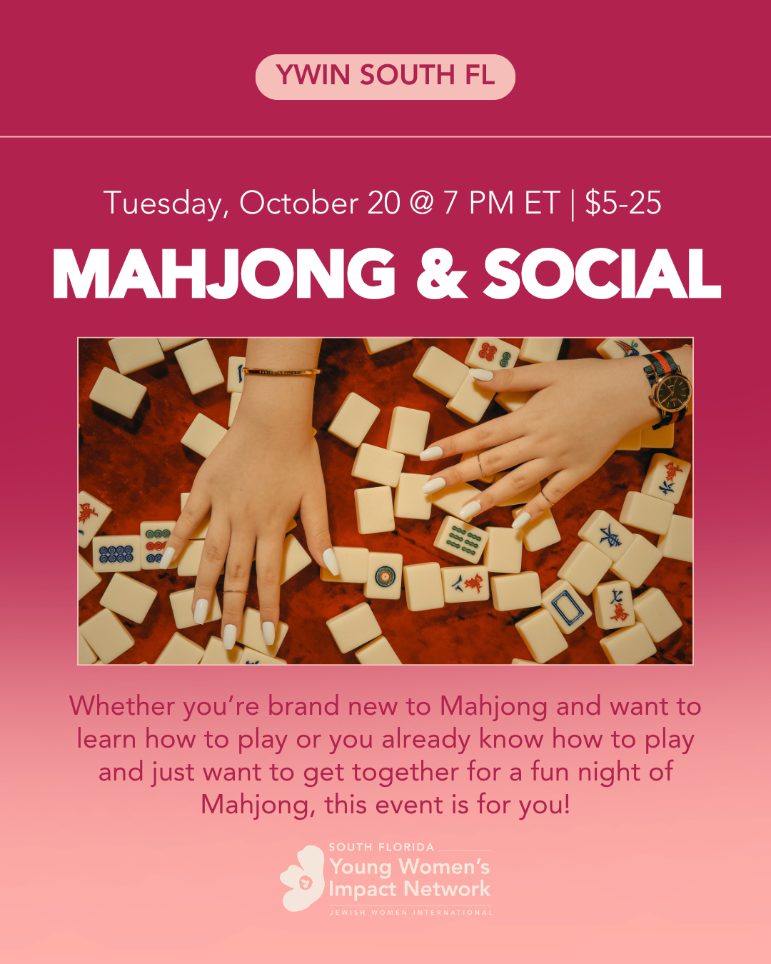 YWIN South Florida: Mahjong &amp; Social