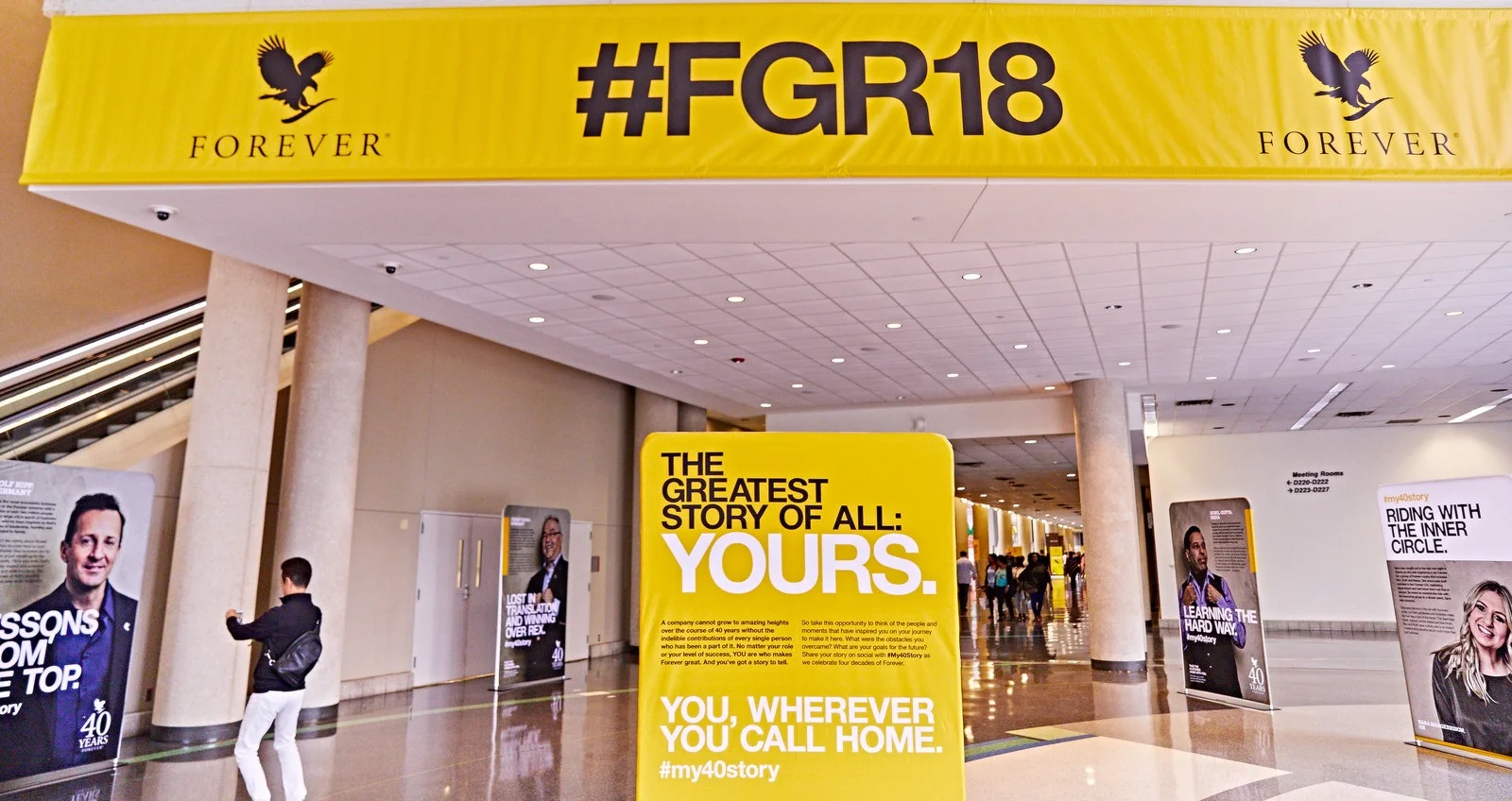 Each story also had a "short version" that was turned into a poster series. These 40 posters lined the hall at the Dallas Convention Center leading into the rally for a week.