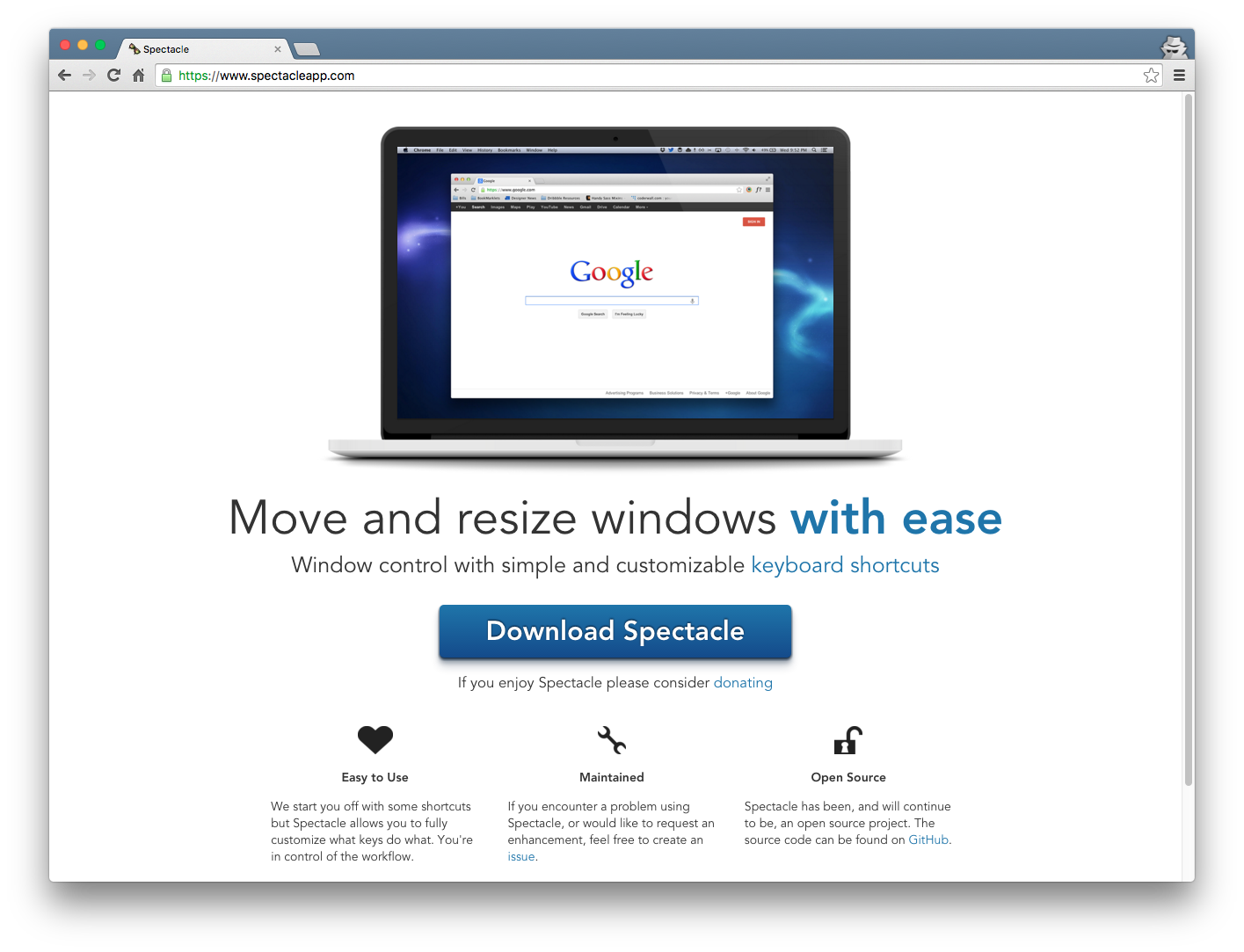 Spectacle app Spectacle app