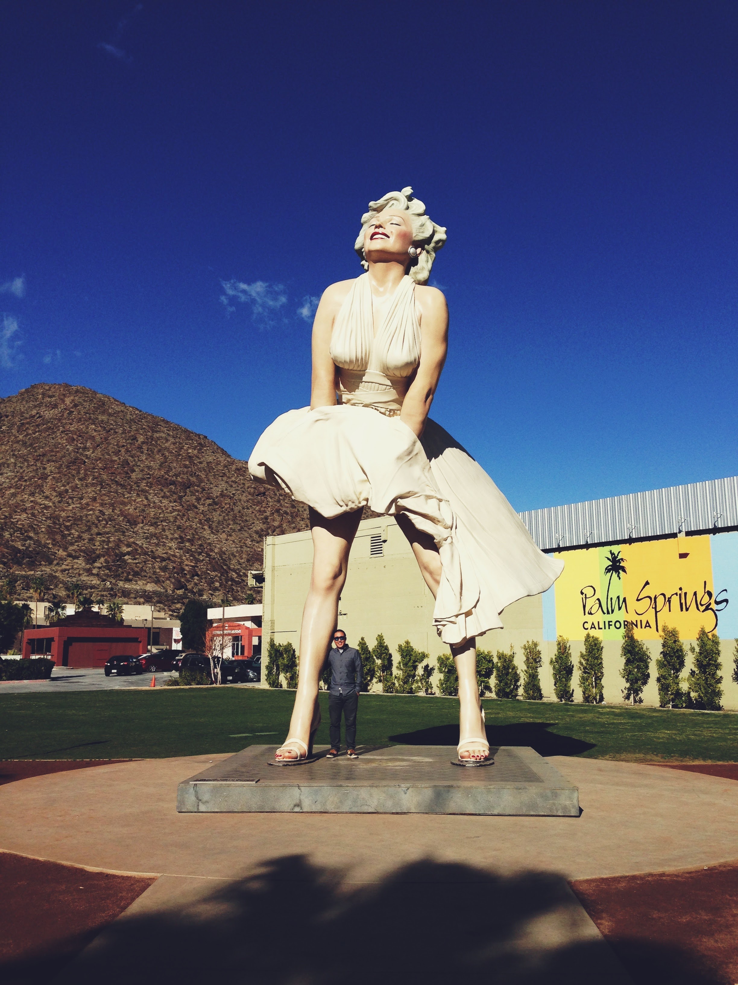 The 26-foot Marilyn Monroe statue in Palm Springs