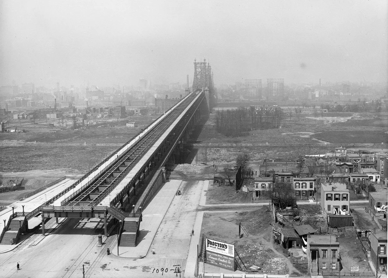 The Queensboro Bridge looking to Manhattan, Eugene de Salignac/Courtesy NYC Municipal Archives, May 1, 1912