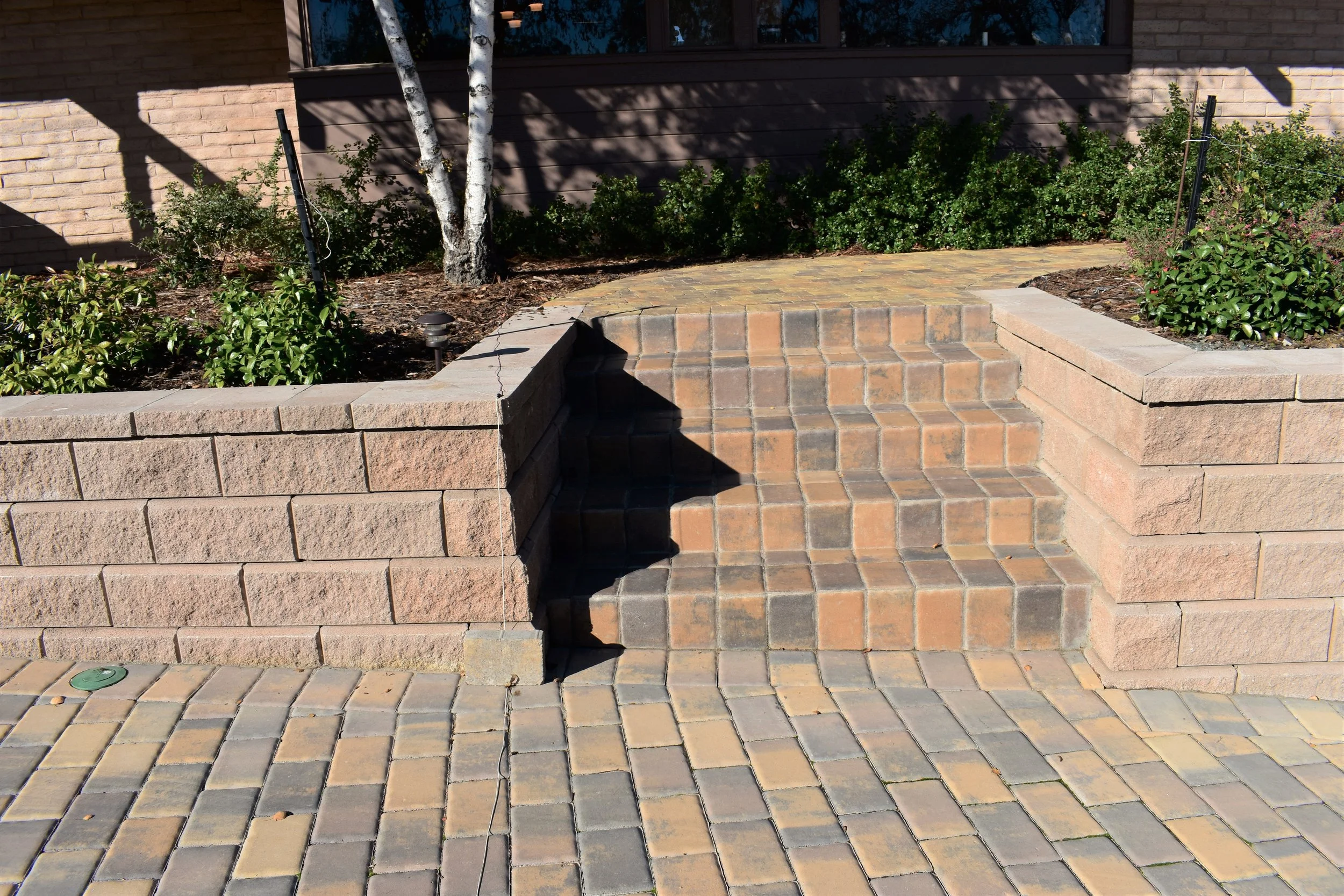  Paver Stairs, along with new paver walk way. 