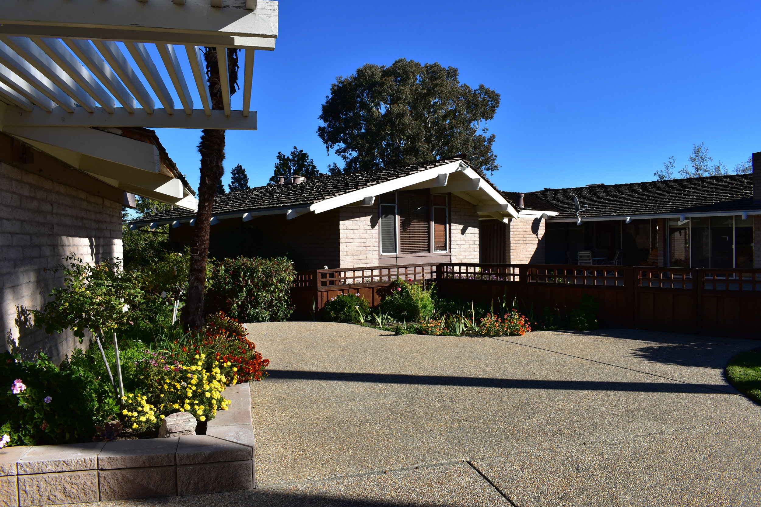  New block garden bed, along with all new plants. 
