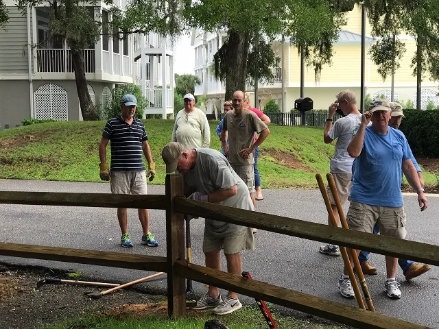 Mike uses a fine adjustment tool