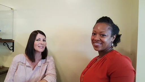 Kristin and Ebony say CHEESE ...