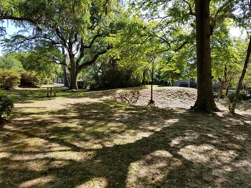 The centuries old live oak canopy provides plenty of room for tented reception or ceremony space.