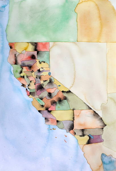 Map of California by County