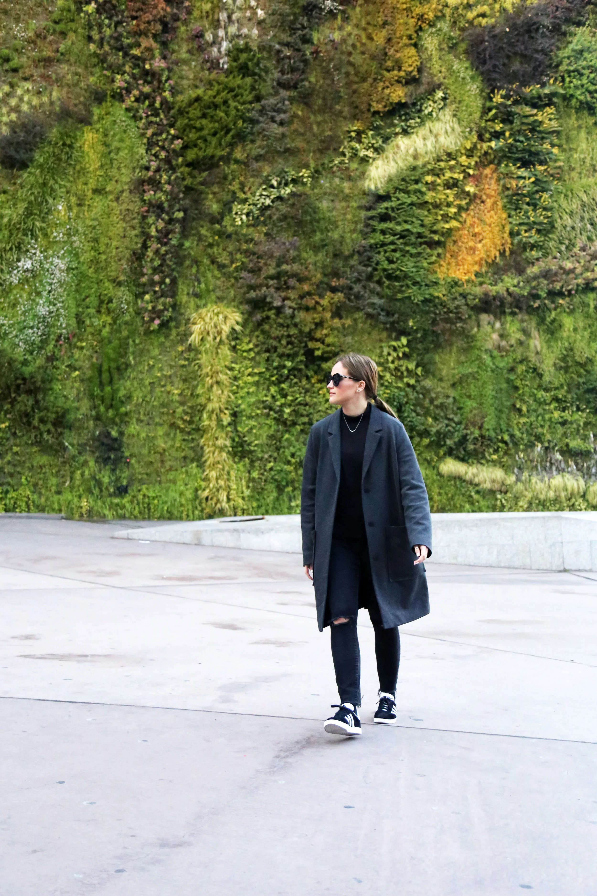 Vertical garden outside the CaixaForum Museum. 