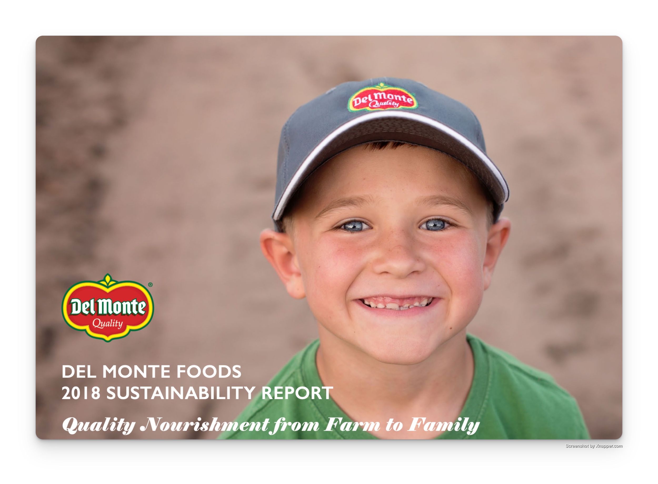 ESG report for DelMonte Foods