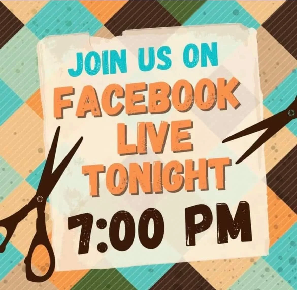 Hmmm&hellip;we have some new fabric in! Want to see it? Join us tonight on Facebook Live. See you there around 7ish!