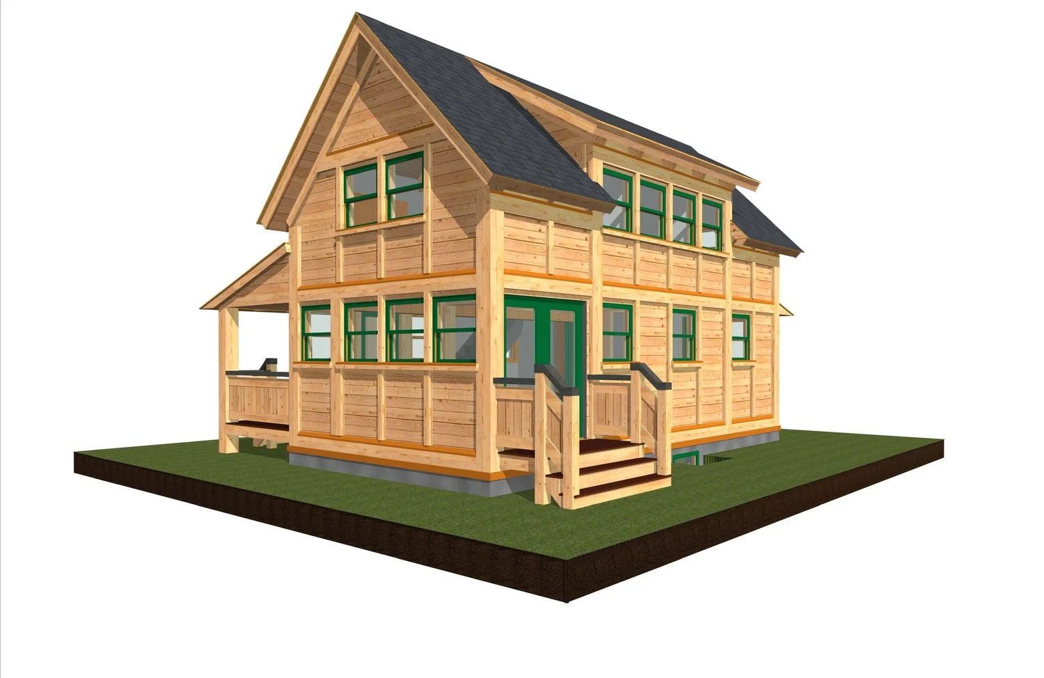 Tiny Timber Three two story 2 bedroom (or 1 bedroom and loft) one bathroom