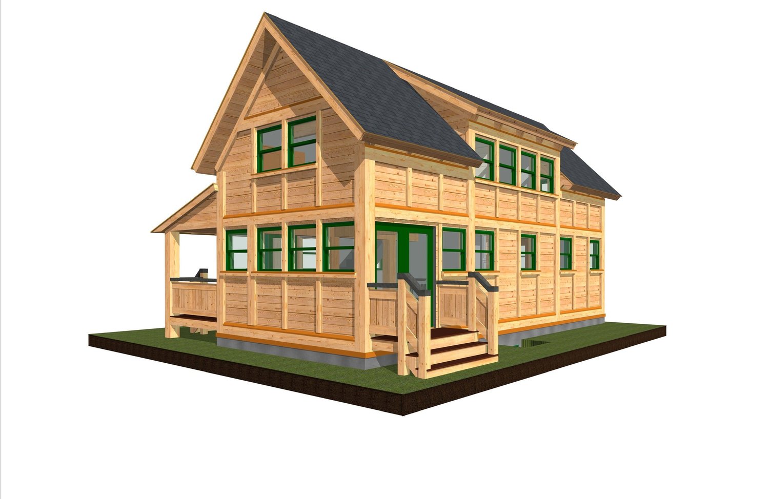 Tiny Timber Four two story up to three bedrooms and two bathrooms