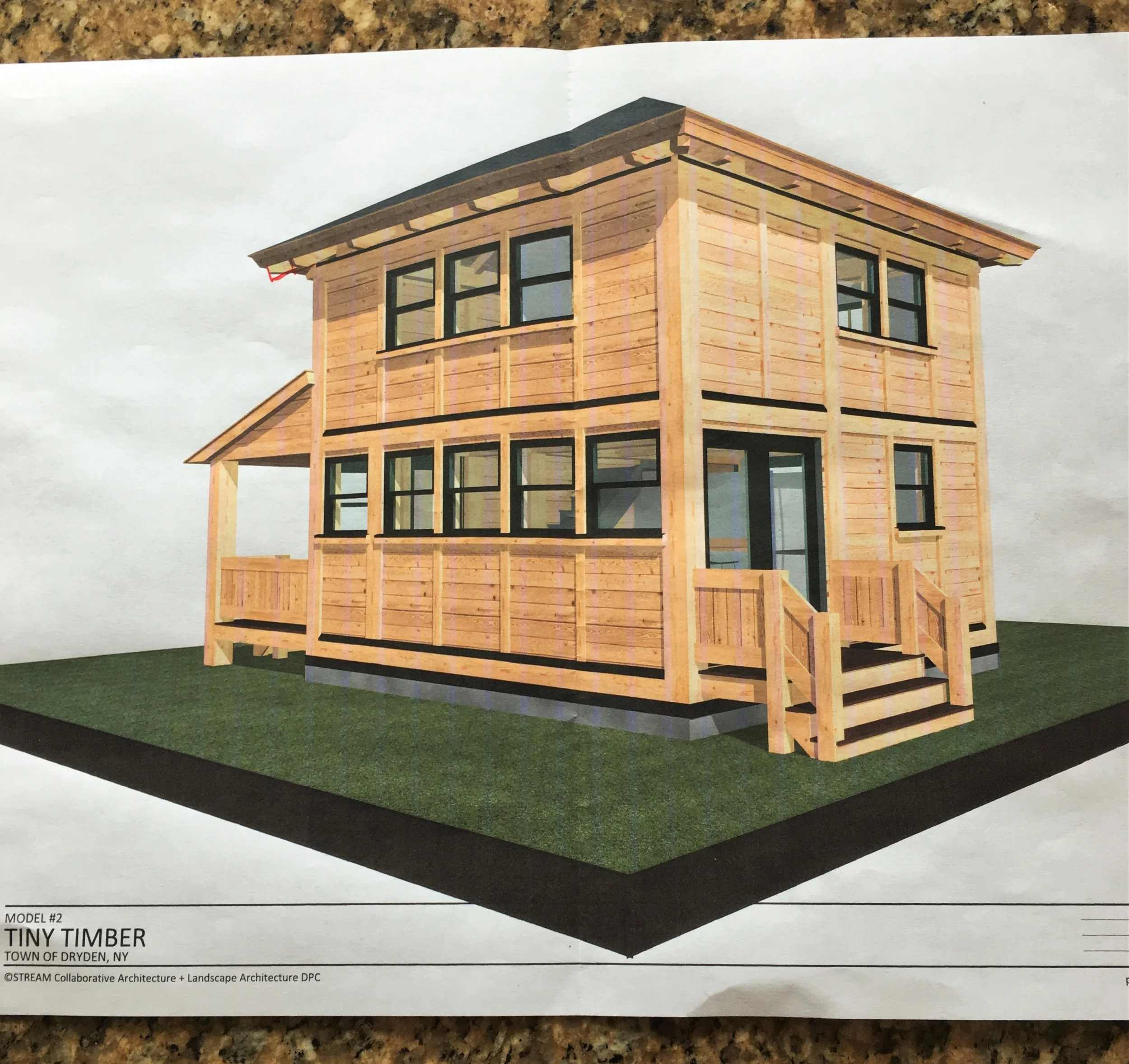 new tiny timber model rendering