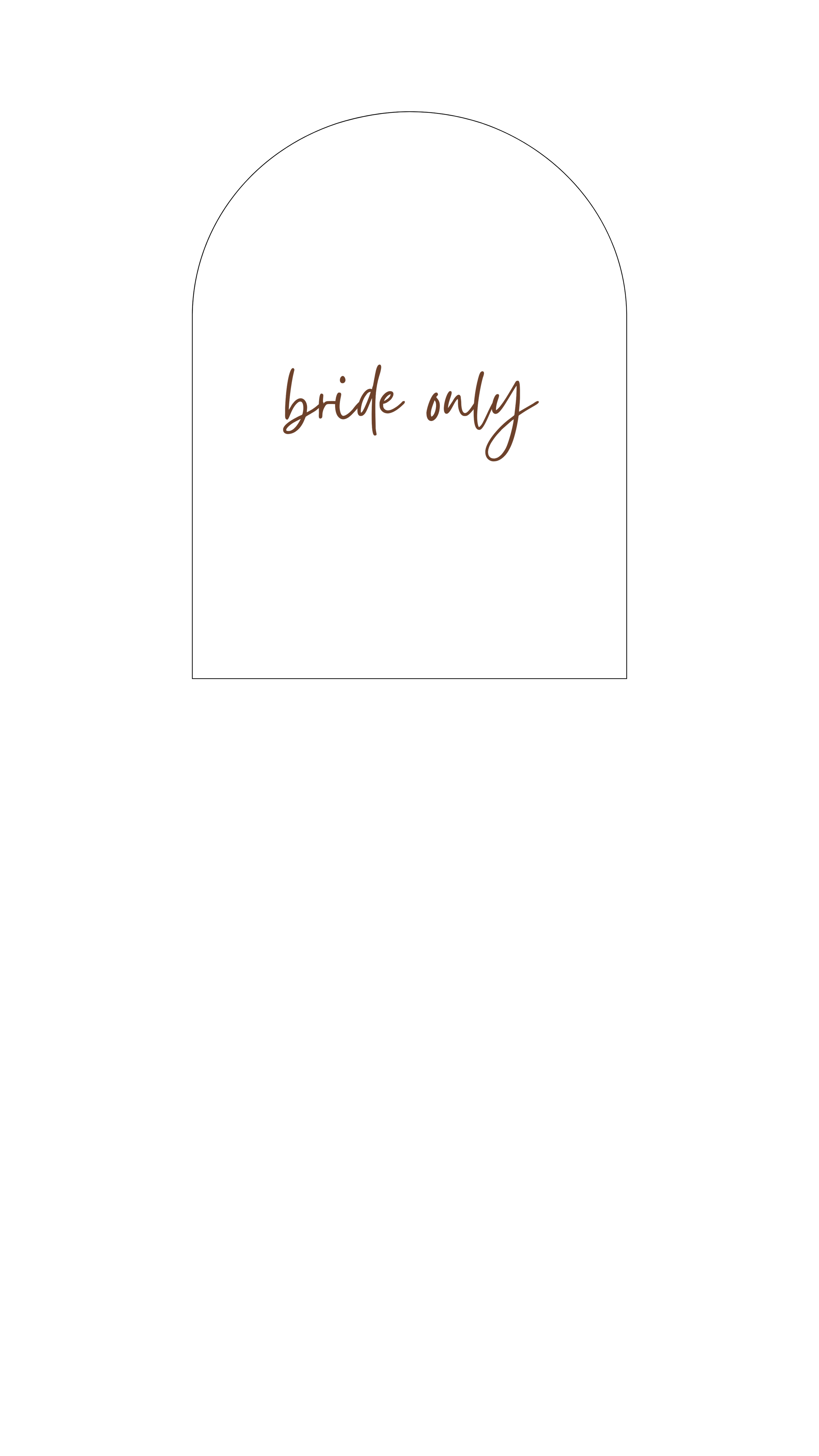 BRIDE ONLY (MON-FRI)