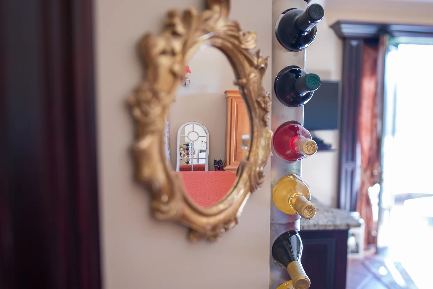 mirror on wall