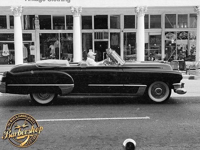 Keepin it gangsta OG!👌🏽 Have a good day y&rsquo;all! ☀️🌴🏁🍻 #WFVBS #barberlife #venicebeach #cali #westside #barbershop #cadillac #classiccars #caddy #crusin #malibu #santamonica #venice #LA #losanageles