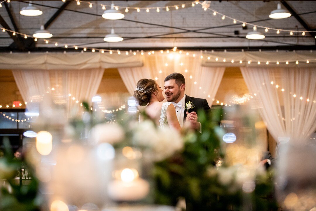 This couple's smiles lit up the whole room during the first dance! 
PC: @f8photostudios 
Venue: @markethall1914 
.
.
.
.
.
.
#alleventsdjs #alleventsdjsnc #aedjs #marketviewatmarkethall #markethall #f8photostudios #raleighNC #realwedding #NCwedding #