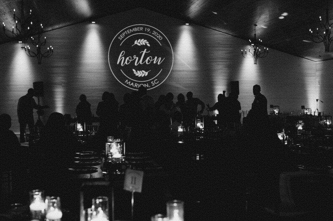 Did you know we provide more than DJ services? Check out this monogram we created for a wedding in South Carolina 😍
PC: @ashleigh.donahue 
.
.
.
Venue: @hiddenacresmarionsc 
.
.
.
#alleventsdjs #alleventsdjsnc #aedjs #ashleighdonahuephotography #hid