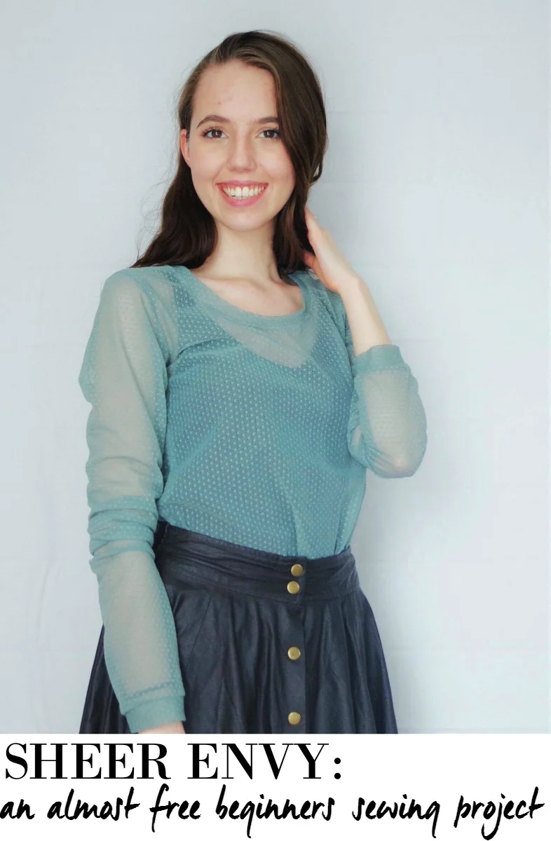 Sheer Envy: DIY Shirt Made With a FREE Pattern!