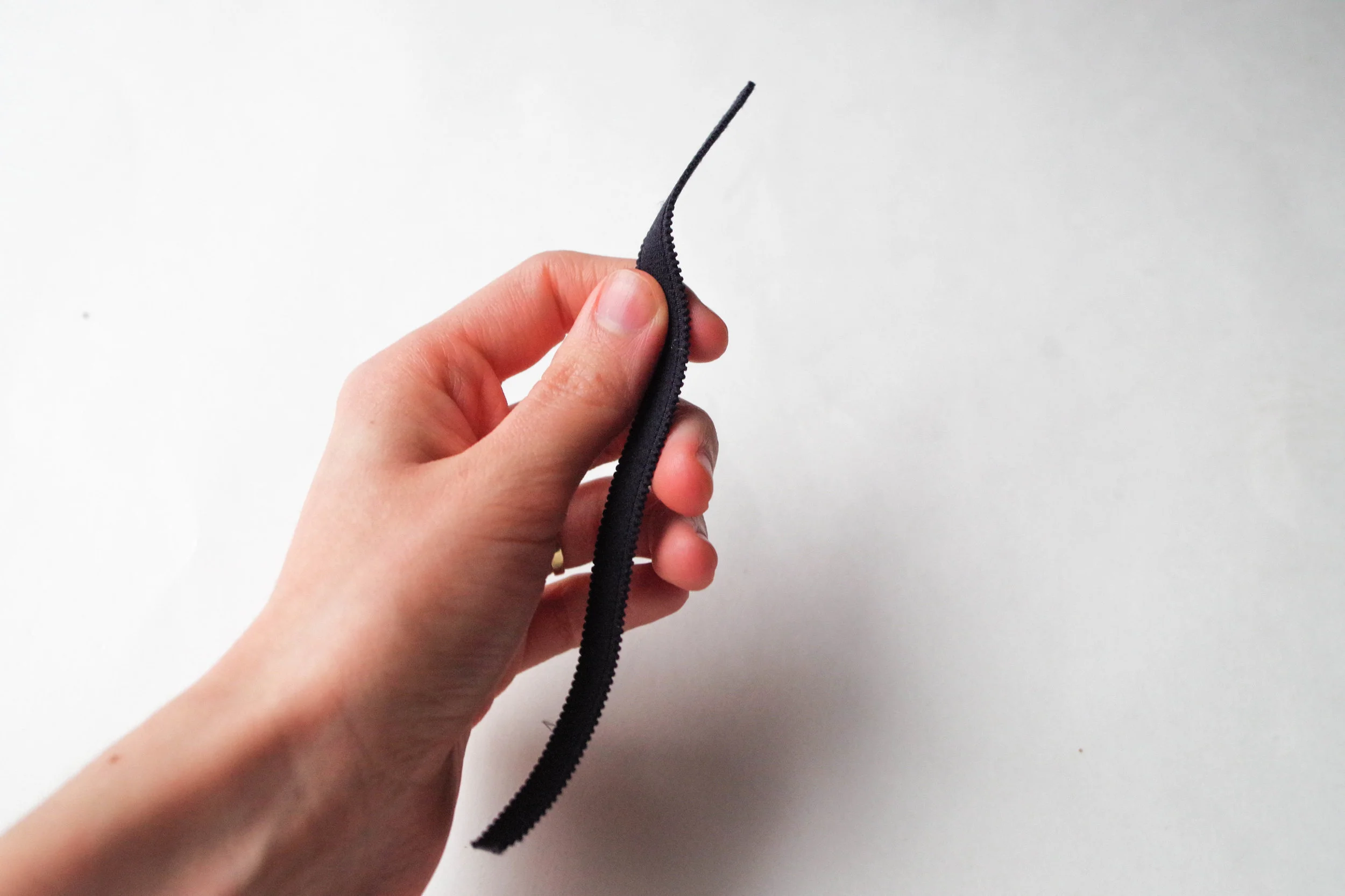 Pieces of elastic like this are kind of useless - Avoid getting a million little leftovers like this this by longer cuts!