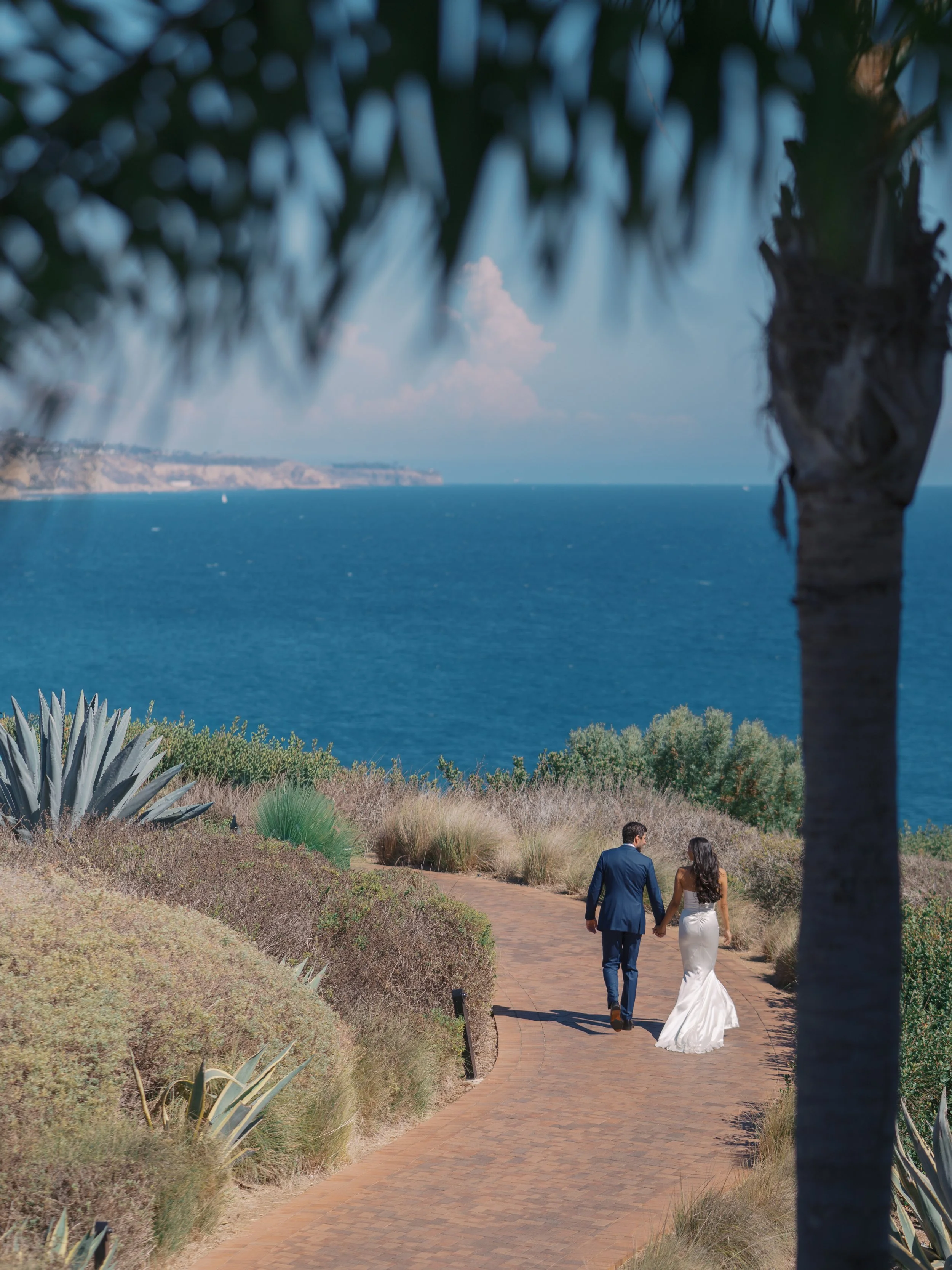 Oceanfront ceremony at a Terranea Resort wedding in Southern California