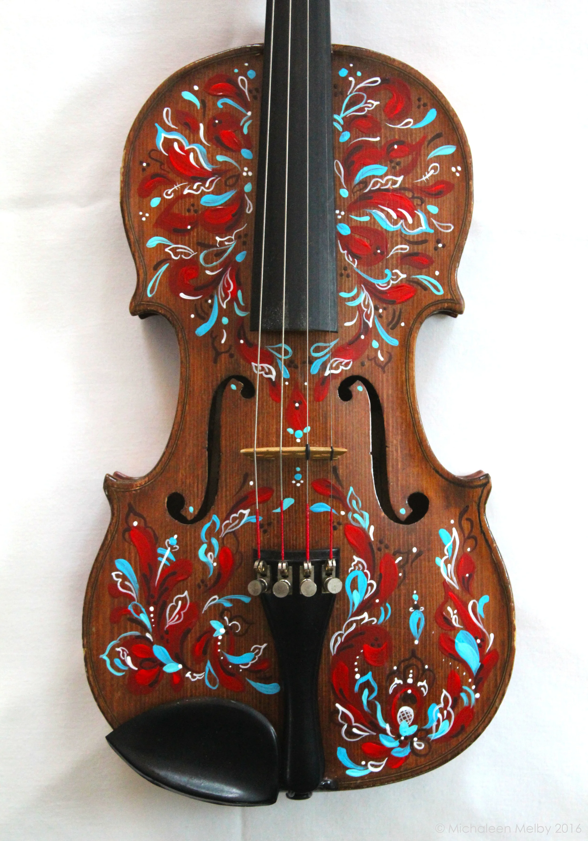 Rosemaled Violin 3