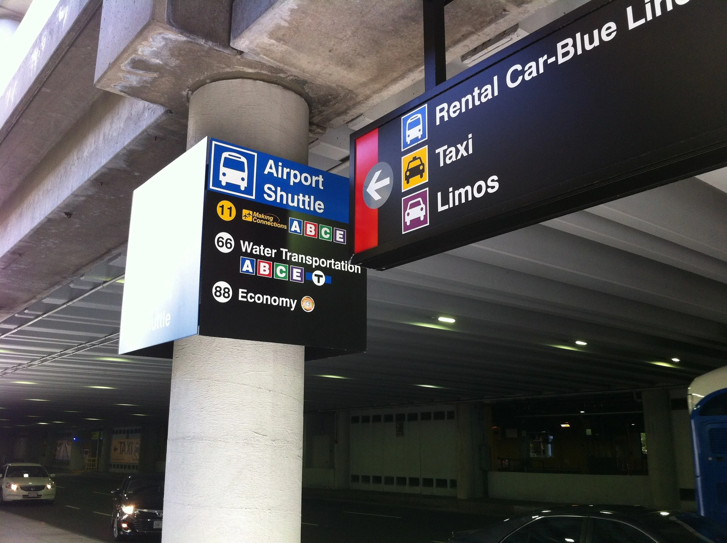 Boston Logan Airport, Terminal Departures Wayfinding System