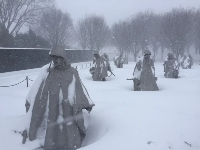 Korean War Veterans Memorial - Mural detail